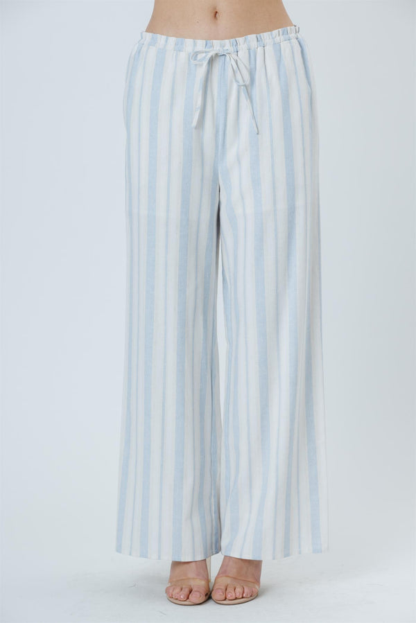 Santorini Striped Wide Leg Pants
