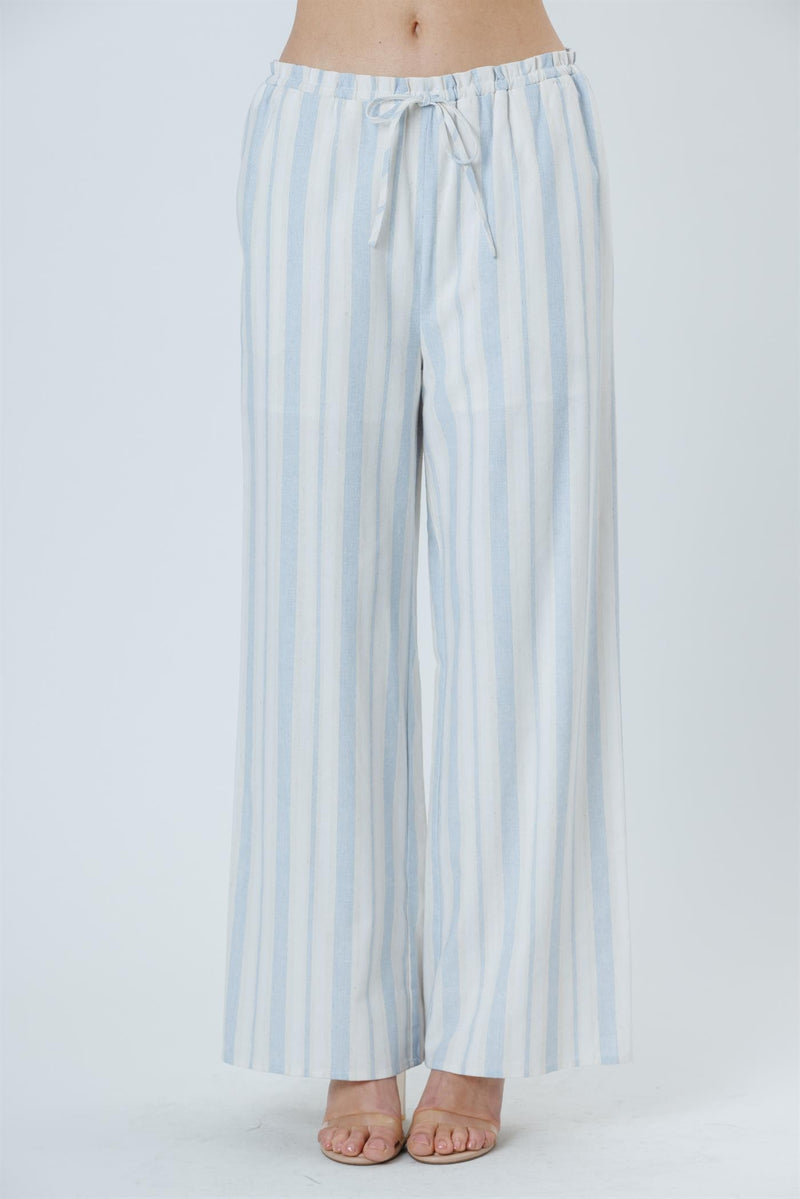 Santorini Striped Wide Leg Pants