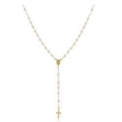 Pearl Rosary Lariat