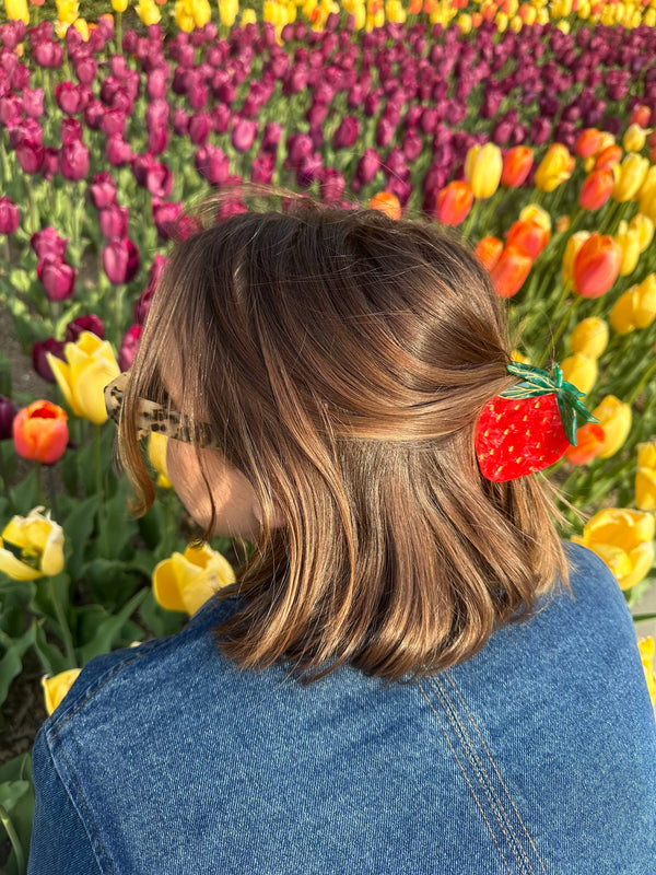 Solar Eclipse Strawberry Fruit Claw Hair Clip | Eco-Friendly