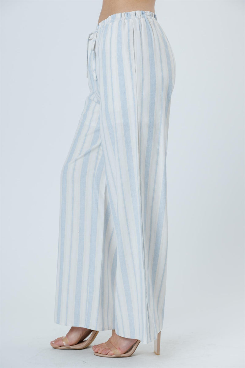 Santorini Striped Wide Leg Pants