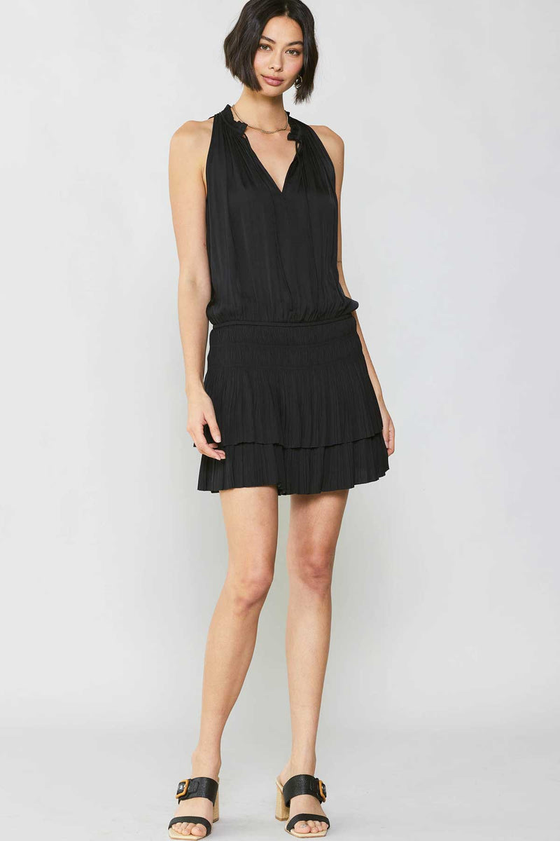 Current Air Cara Sleeveless Pleated Mini Dress