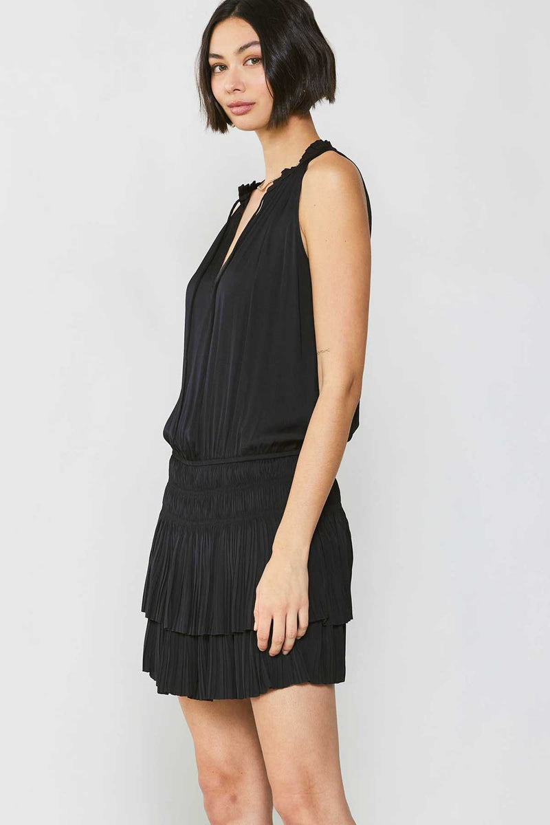 Current Air Cara Sleeveless Pleated Mini Dress