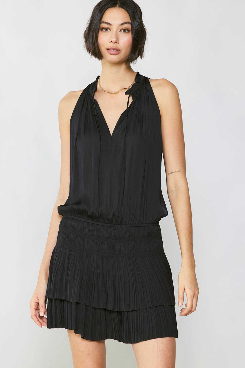 Current Air Cara Sleeveless Pleated Mini Dress