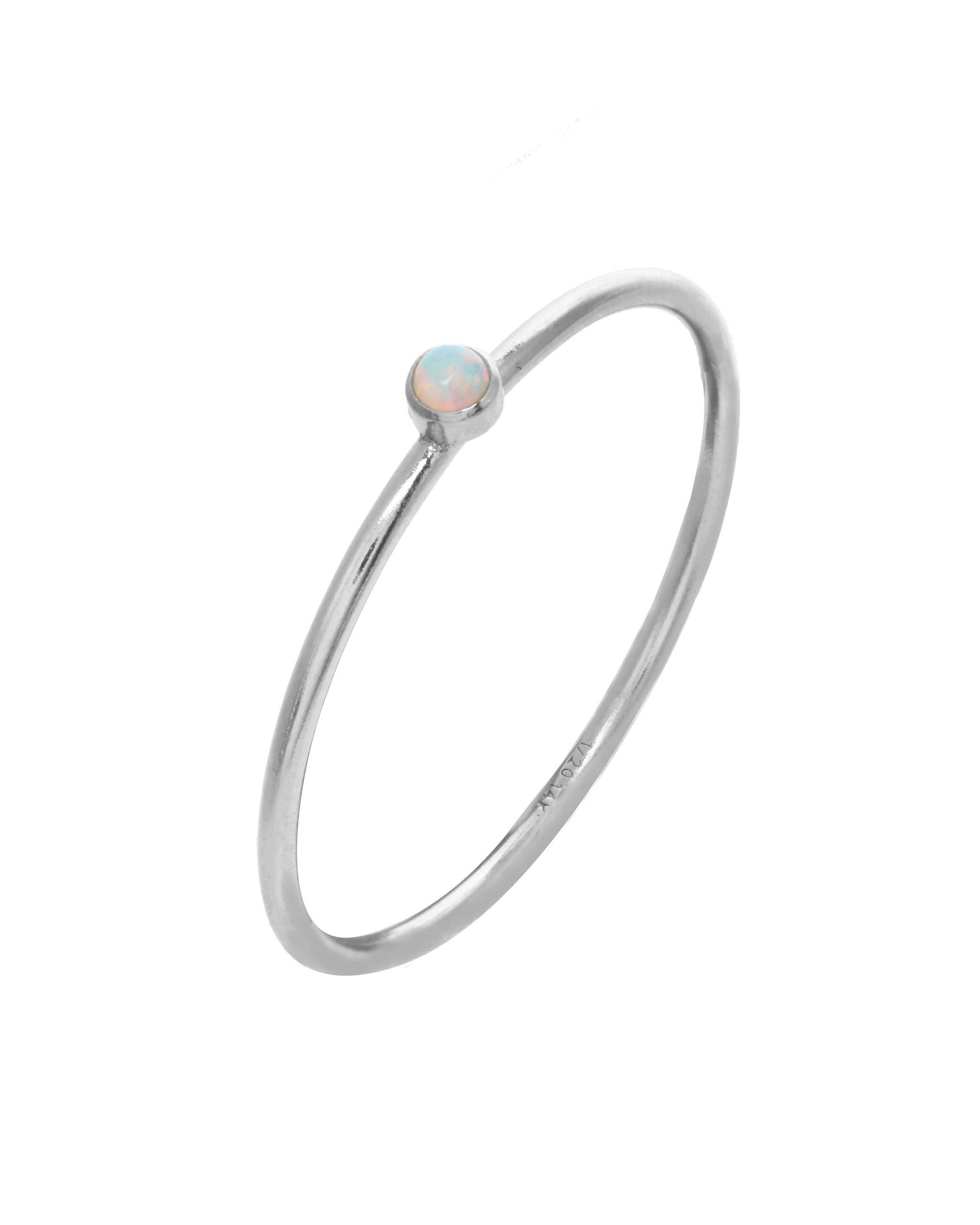 Dia Opal Ring 14K Gold Filled