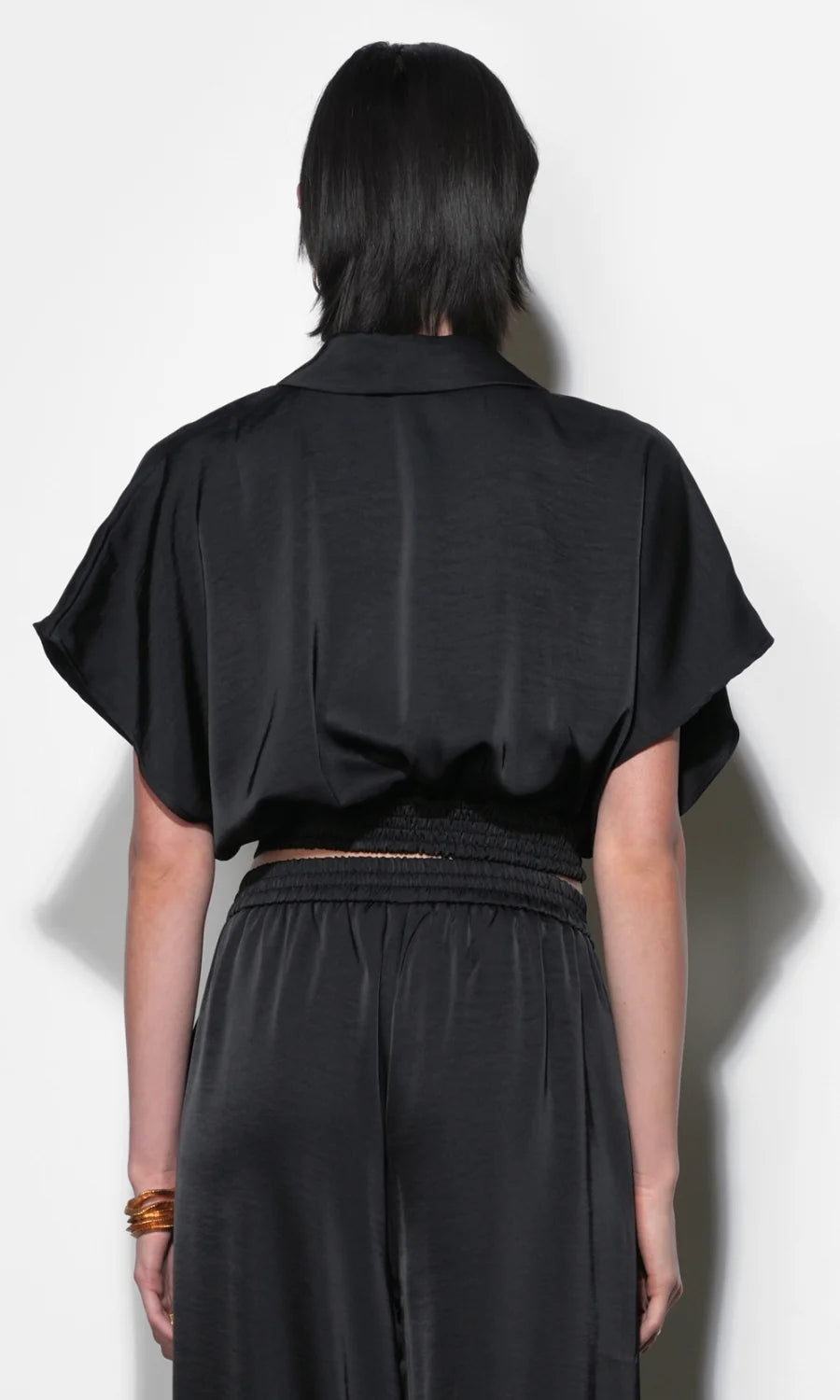 Greylin Nisa Black Dolman Sleeve Top 