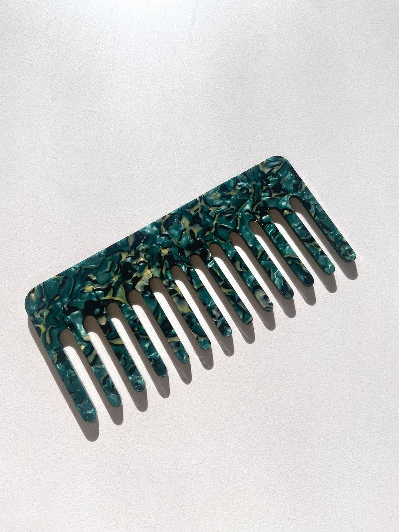 Wide Tooth Acetate Hair Comb | Eco-Friendly