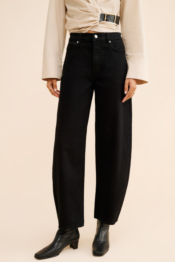 ROLLA'S | Gigi Barrel Jeans Black