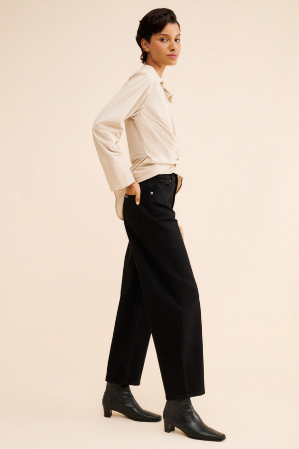 ROLLA'S | Gigi Barrel Jeans Black