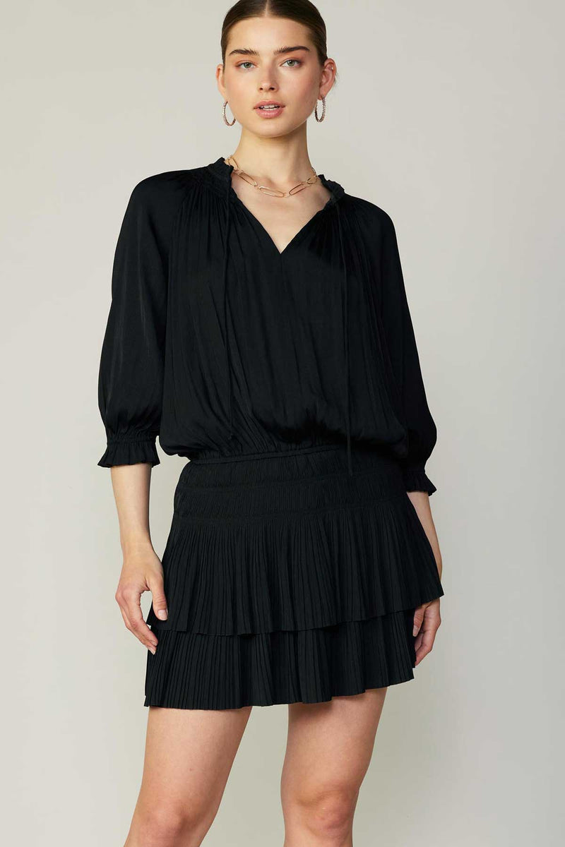 Current Air | Aurelie Pleated Mini Dress