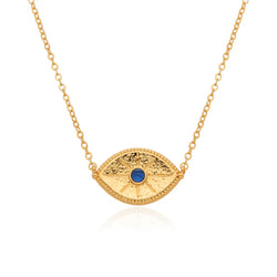 Yelena Evil Eye Necklace | Gold Stainless Steel