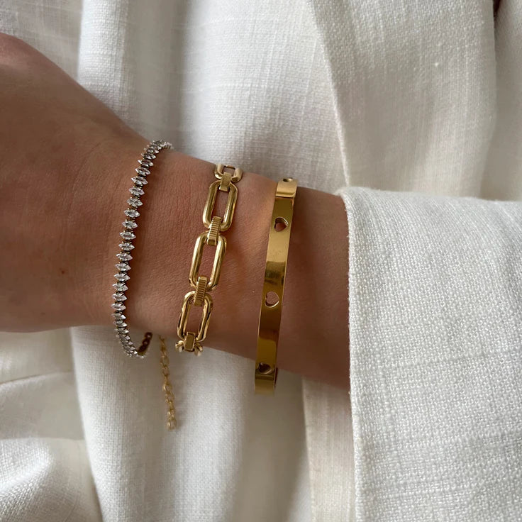 Clear Rhinestone Bracelet