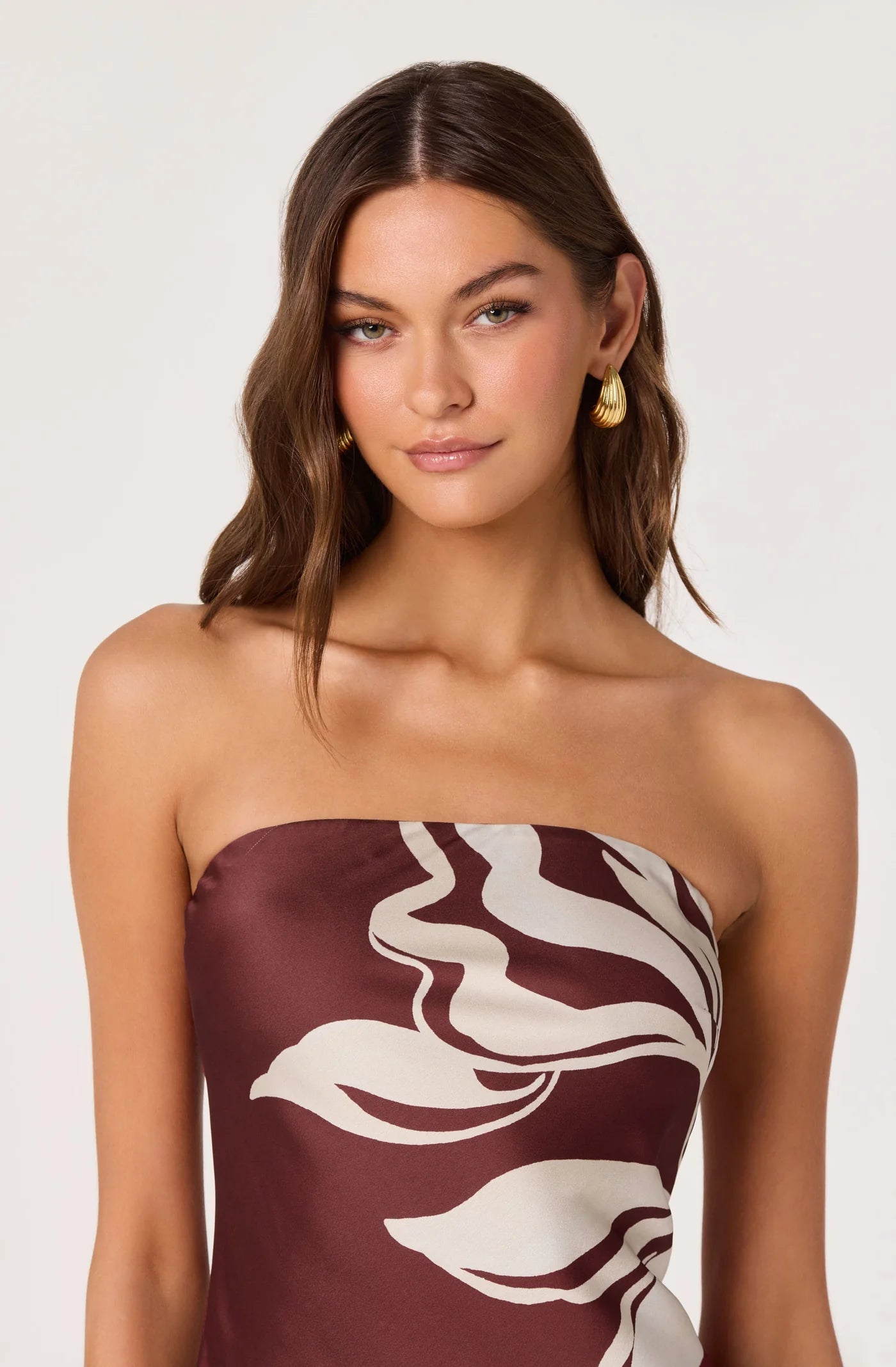ASTR the Label Annabeth Brown Floral Dress