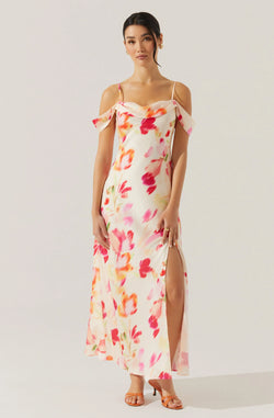 ASTR The Label | Kitura Dress | Pink Watercolor