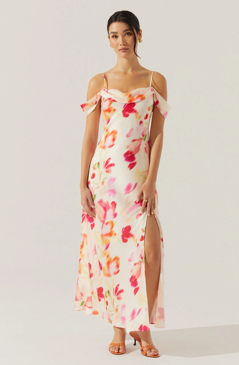 ASTR The Label | Kitura Dress | Pink Watercolor