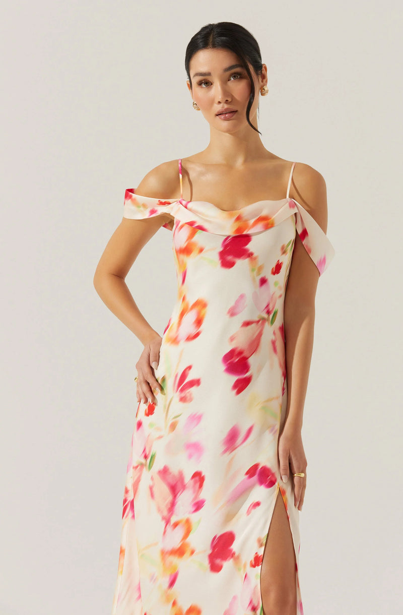 ASTR The Label | Kitura Dress | Pink Watercolor