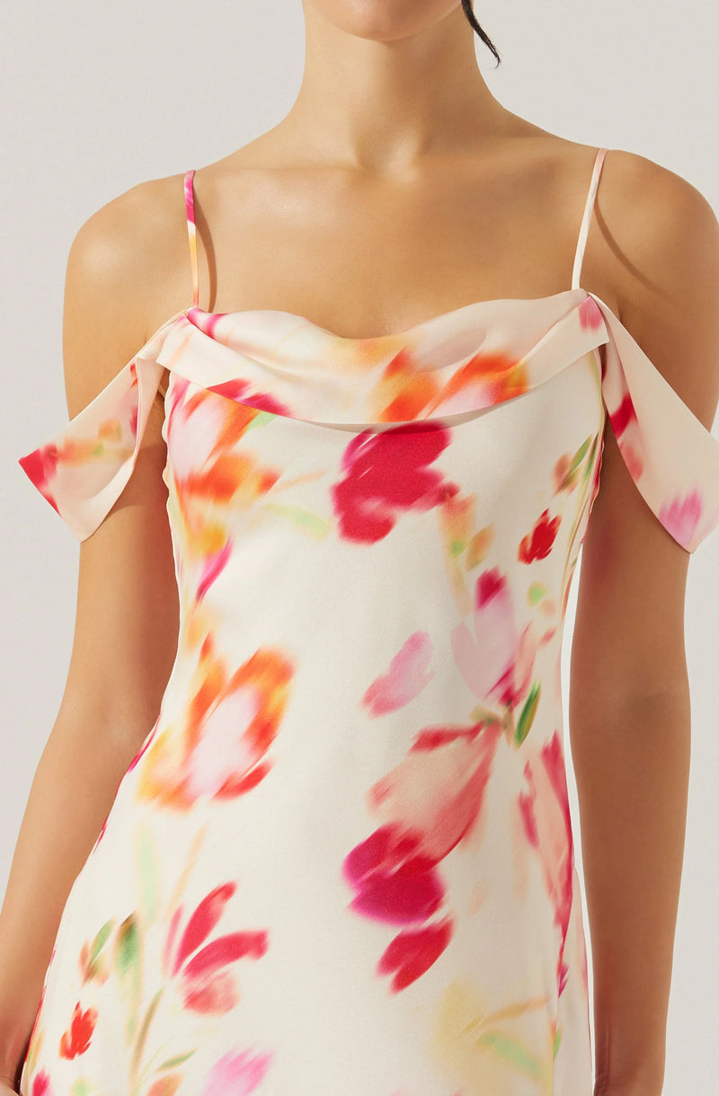 ASTR The Label | Kitura Dress | Pink Watercolor