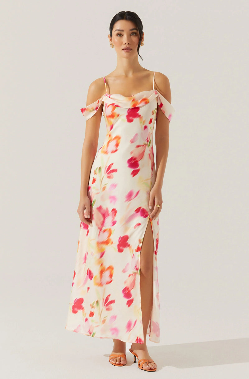 ASTR The Label | Kitura Dress | Pink Watercolor