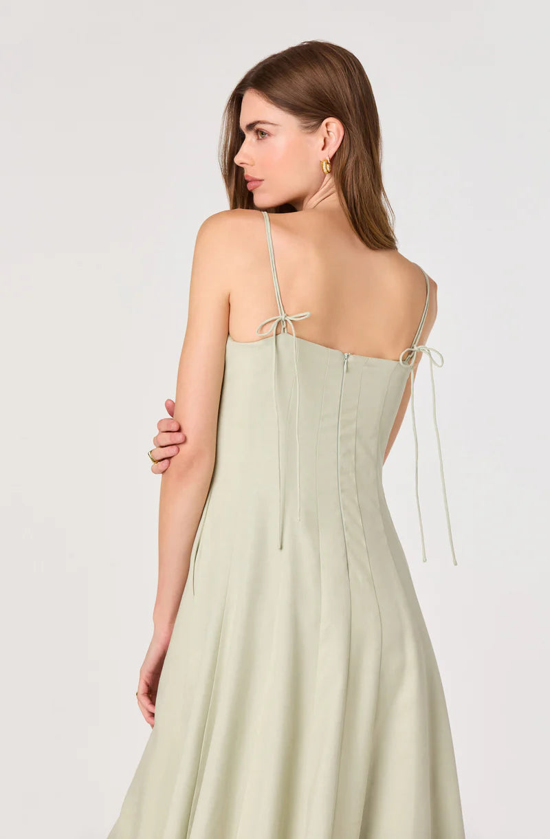 ASTR the Label Trisha Pistachio Dress