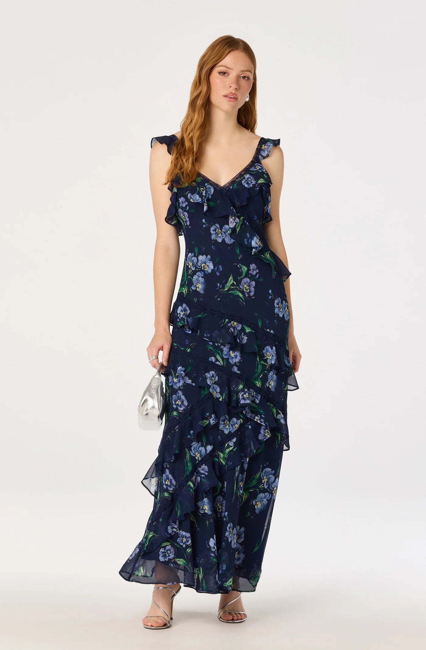 Megan Dress Navy Floral