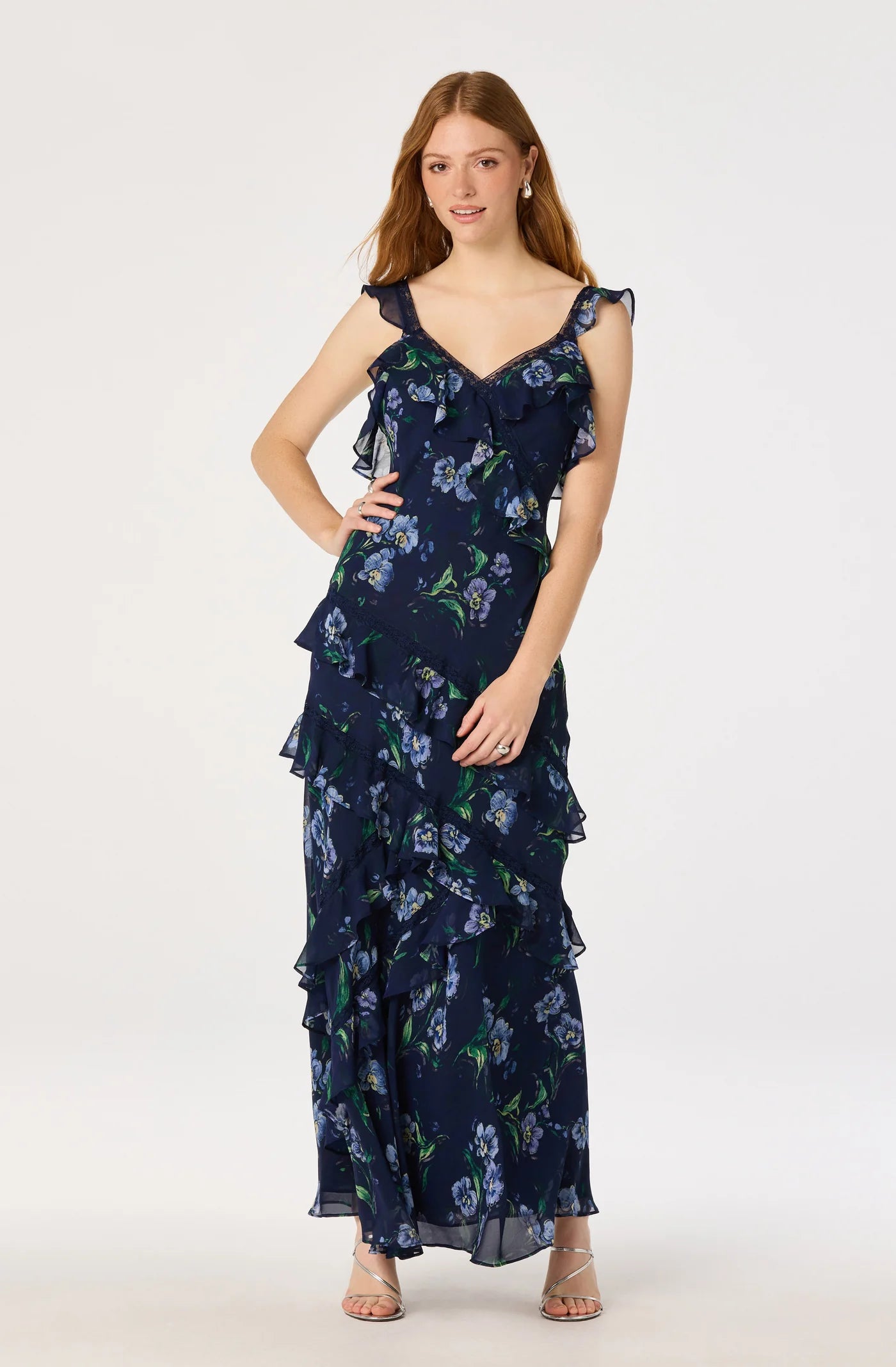 Megan Dress Navy Floral