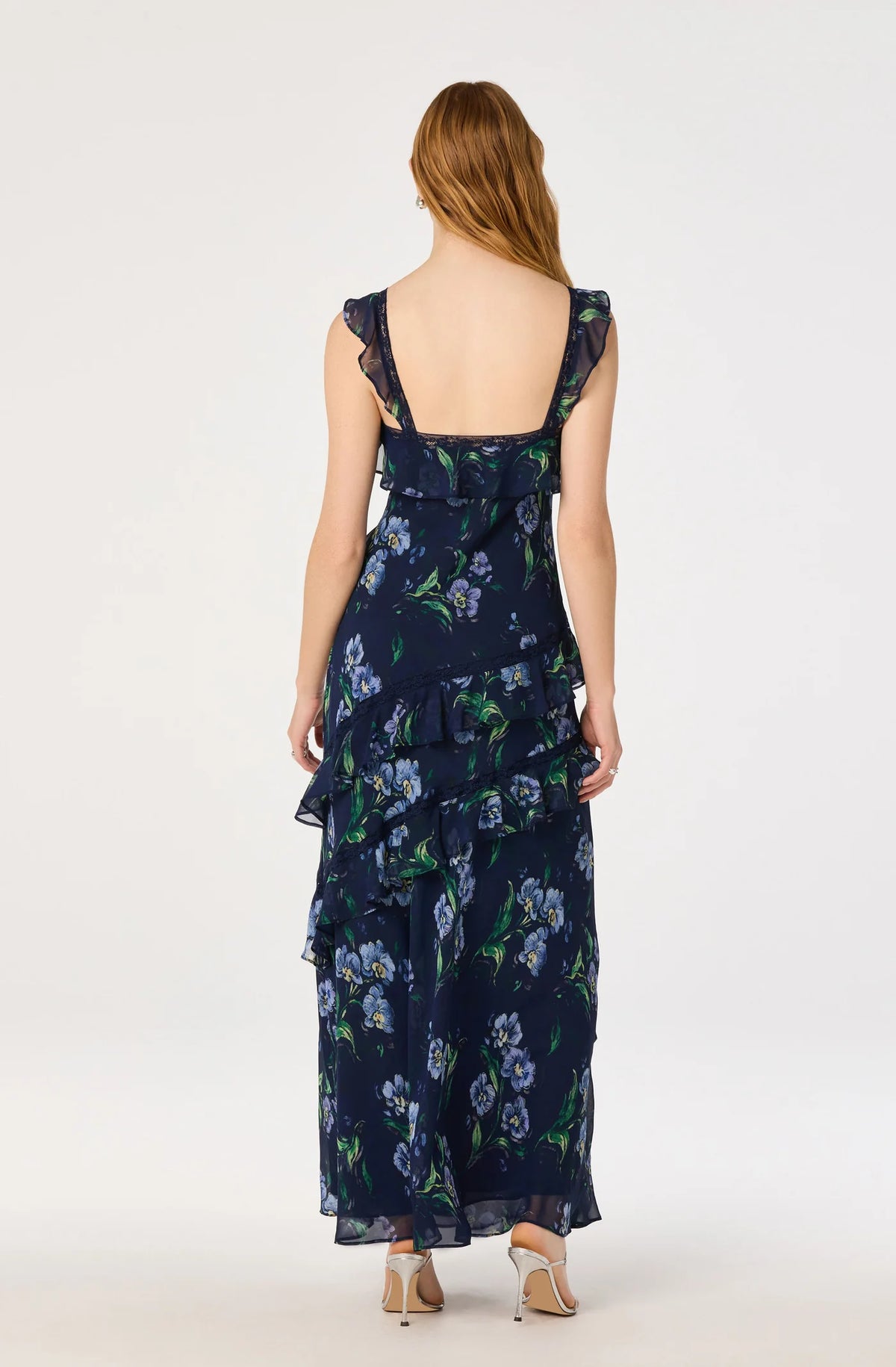 Megan Dress Navy Floral