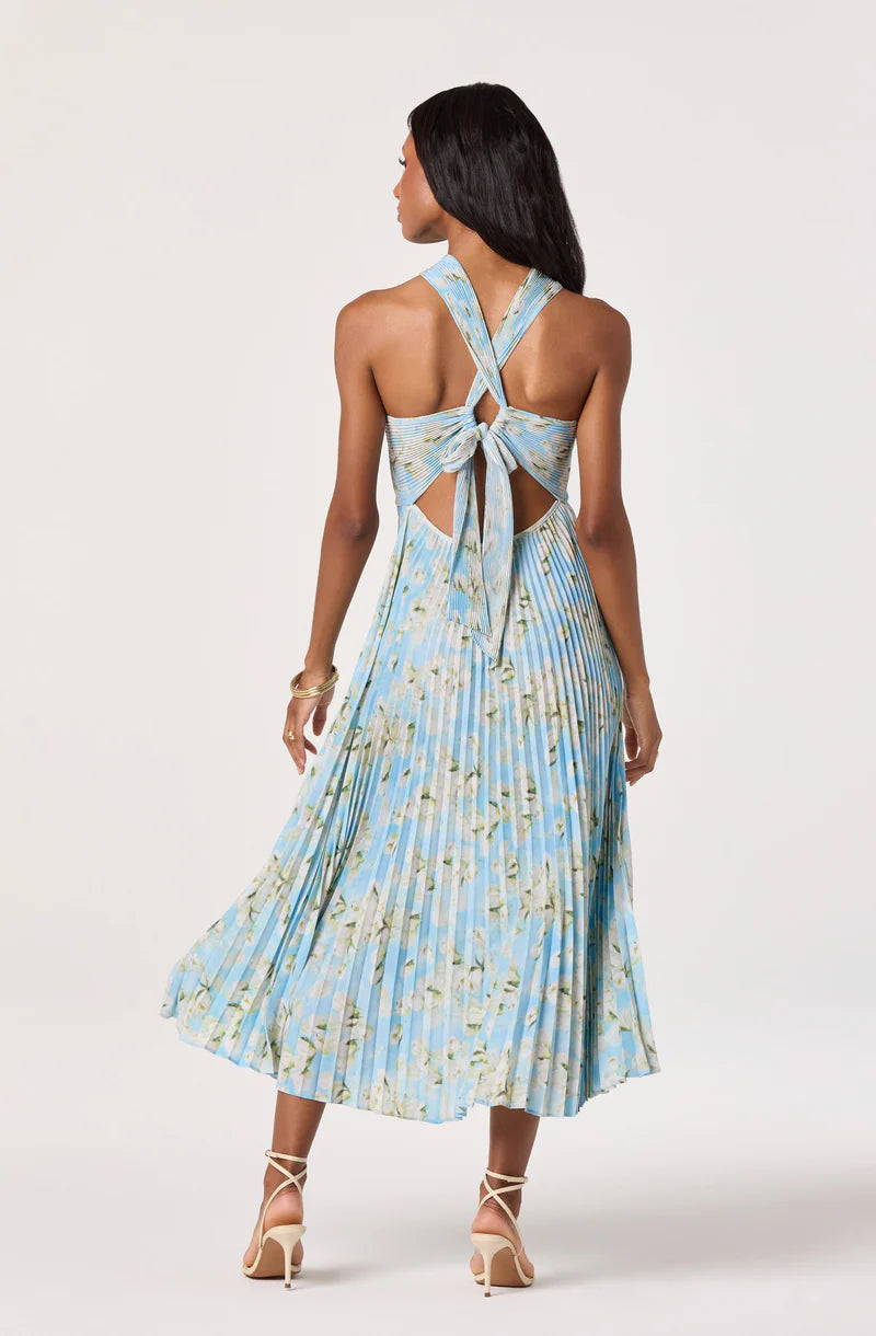 ASTR The Label Samantha Blue Floral Dress