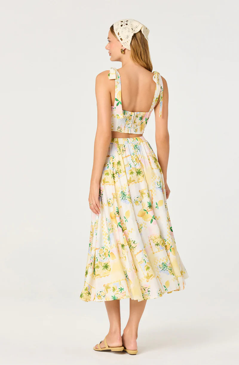 ASTR Kaleigh Lemon Paradise Top