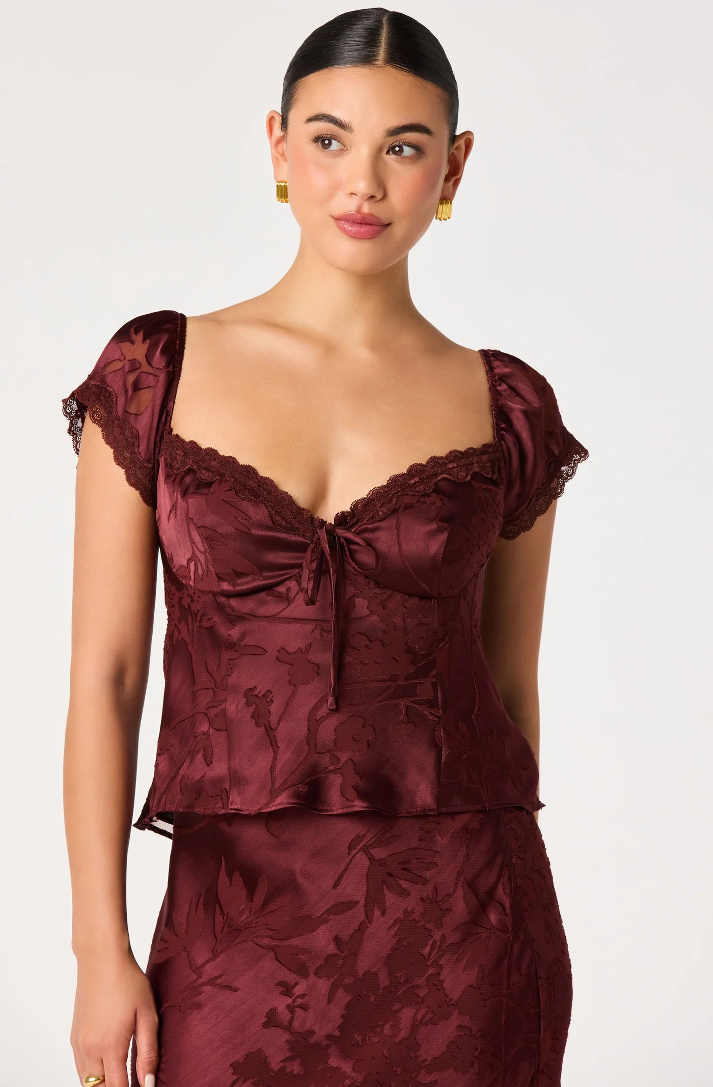 ASTR the Label Vanessa Top Mulberry