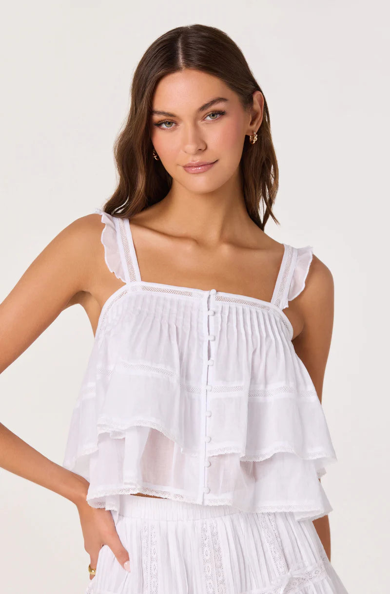 ASTR The Label Delia White Top