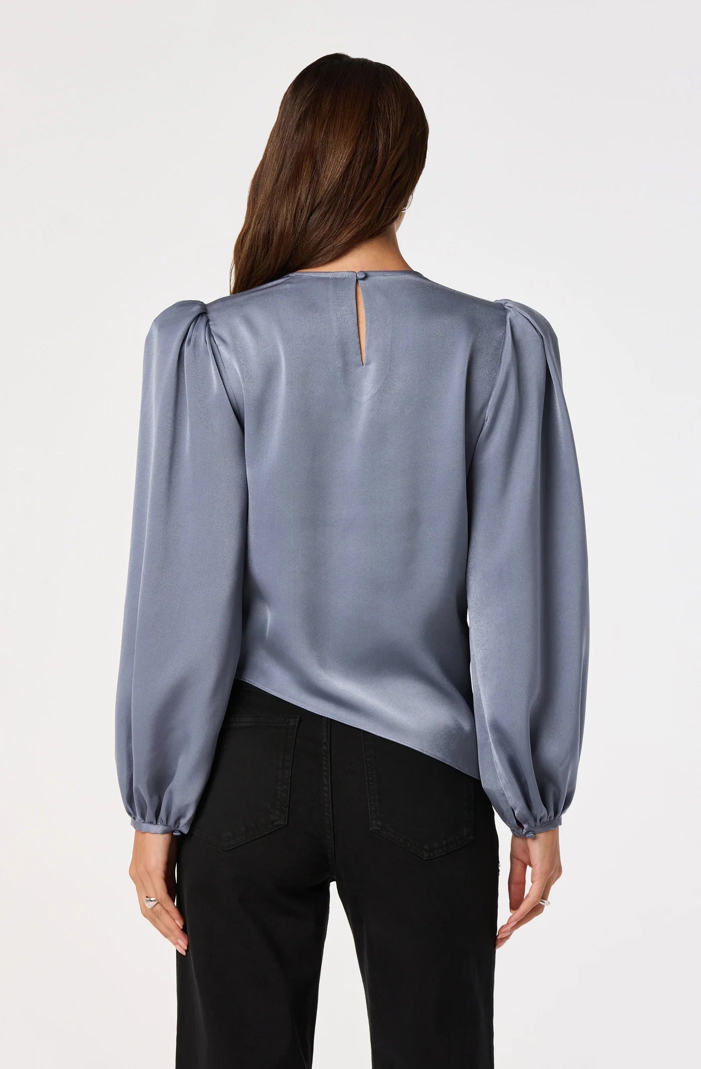 ASTR the Label Beatrice Top Slate Blue