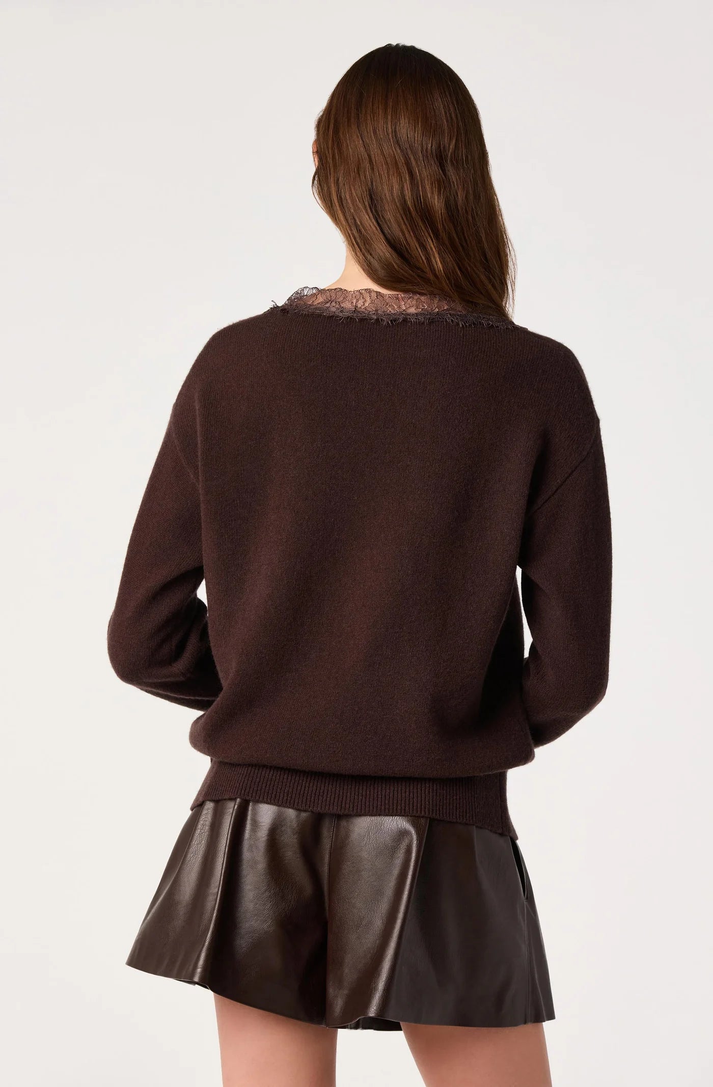 ASTR the Label Jaydn Sweater Brown