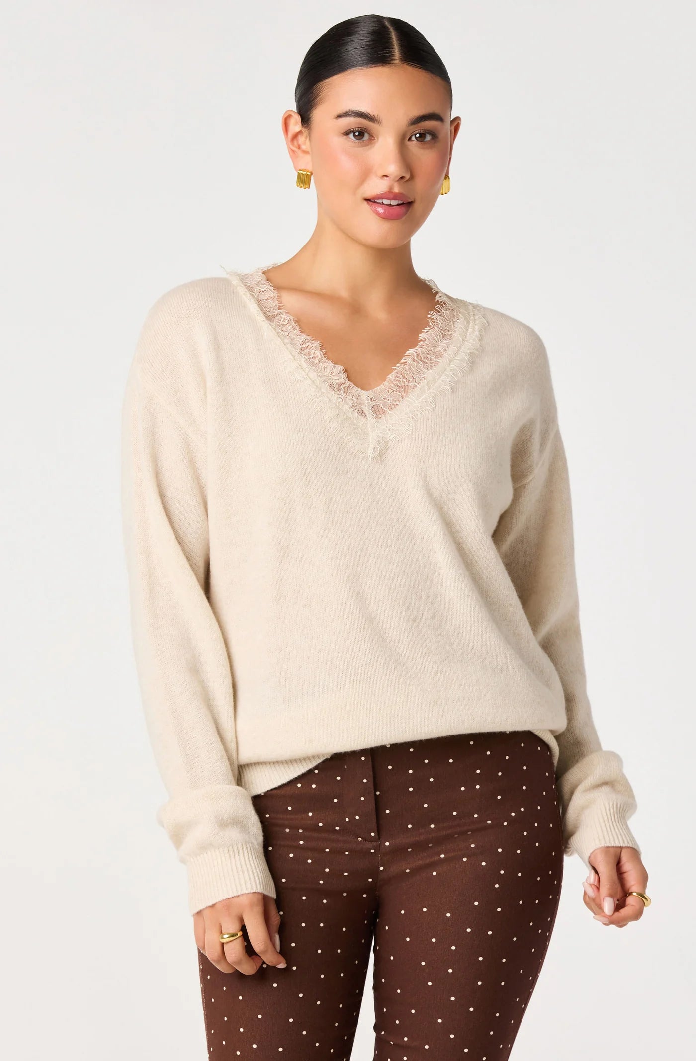 ASTR the Label Jaydn Sweater Ivory