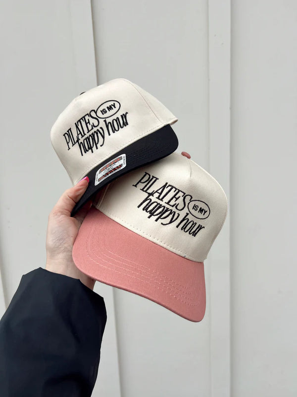 Pilates is my Happy Hour Hat | Pink Natural