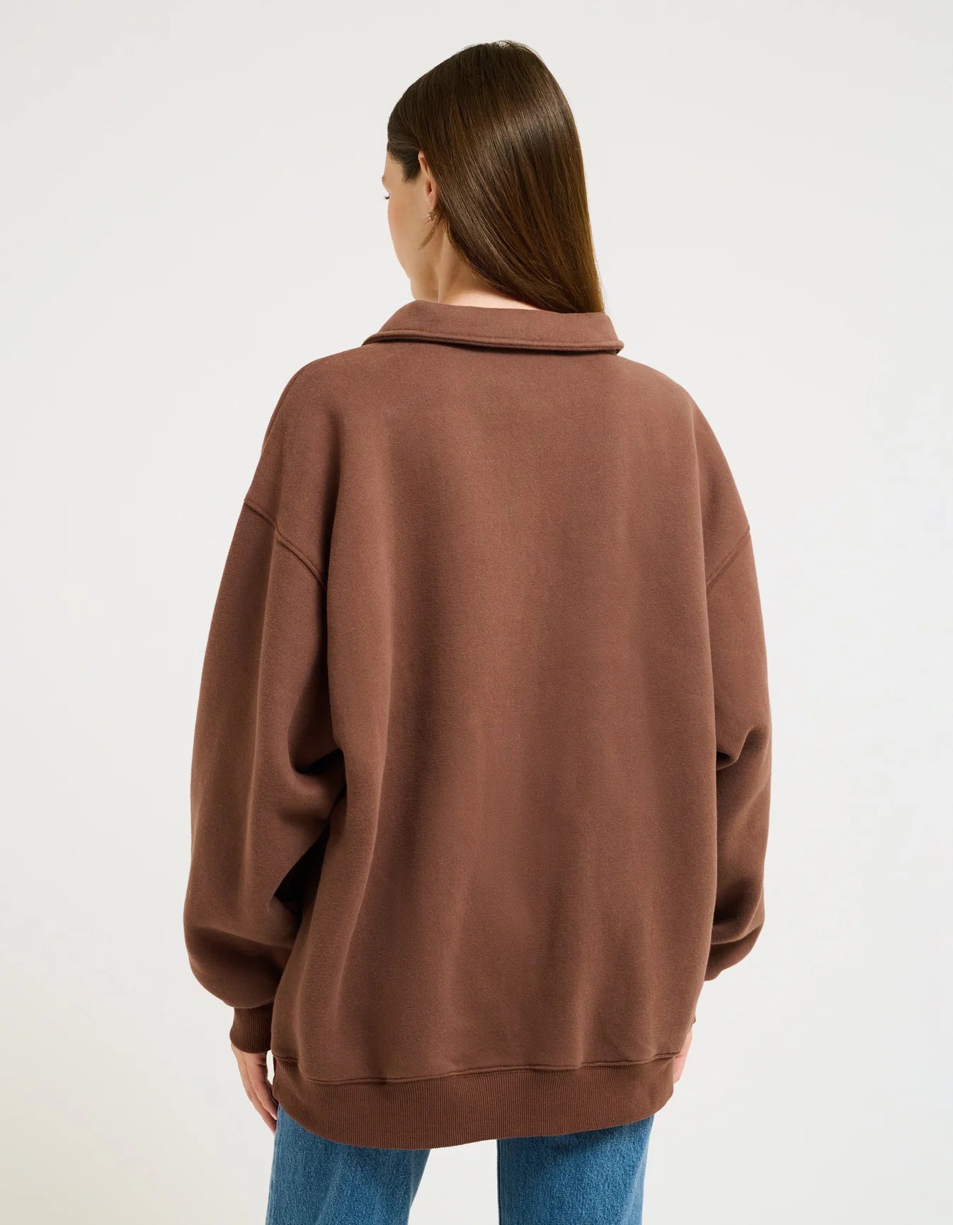 Rumored Airport Sweatshirt Chocolate Brown | Sweatshirts | Coco Kimono Boutique