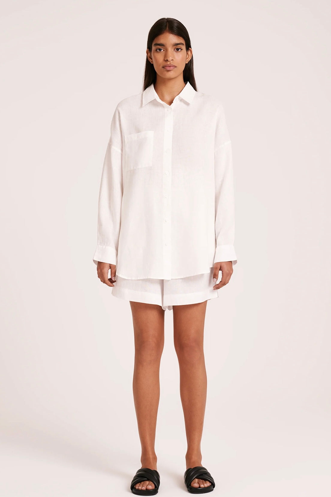 Lounge Heritage Linen Shirt | White