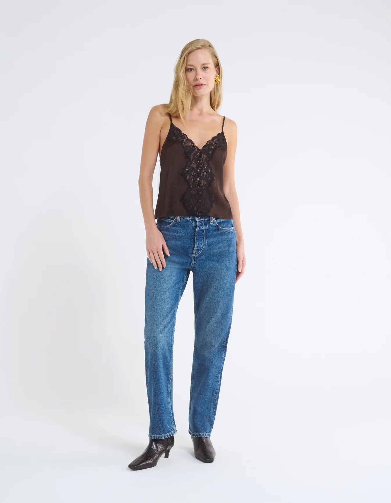 Chantilly Tank Top Espresso Bamboo