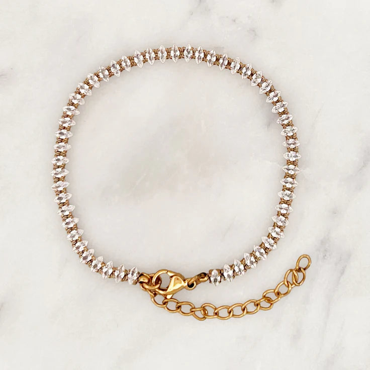 Clear Rhinestone Bracelet