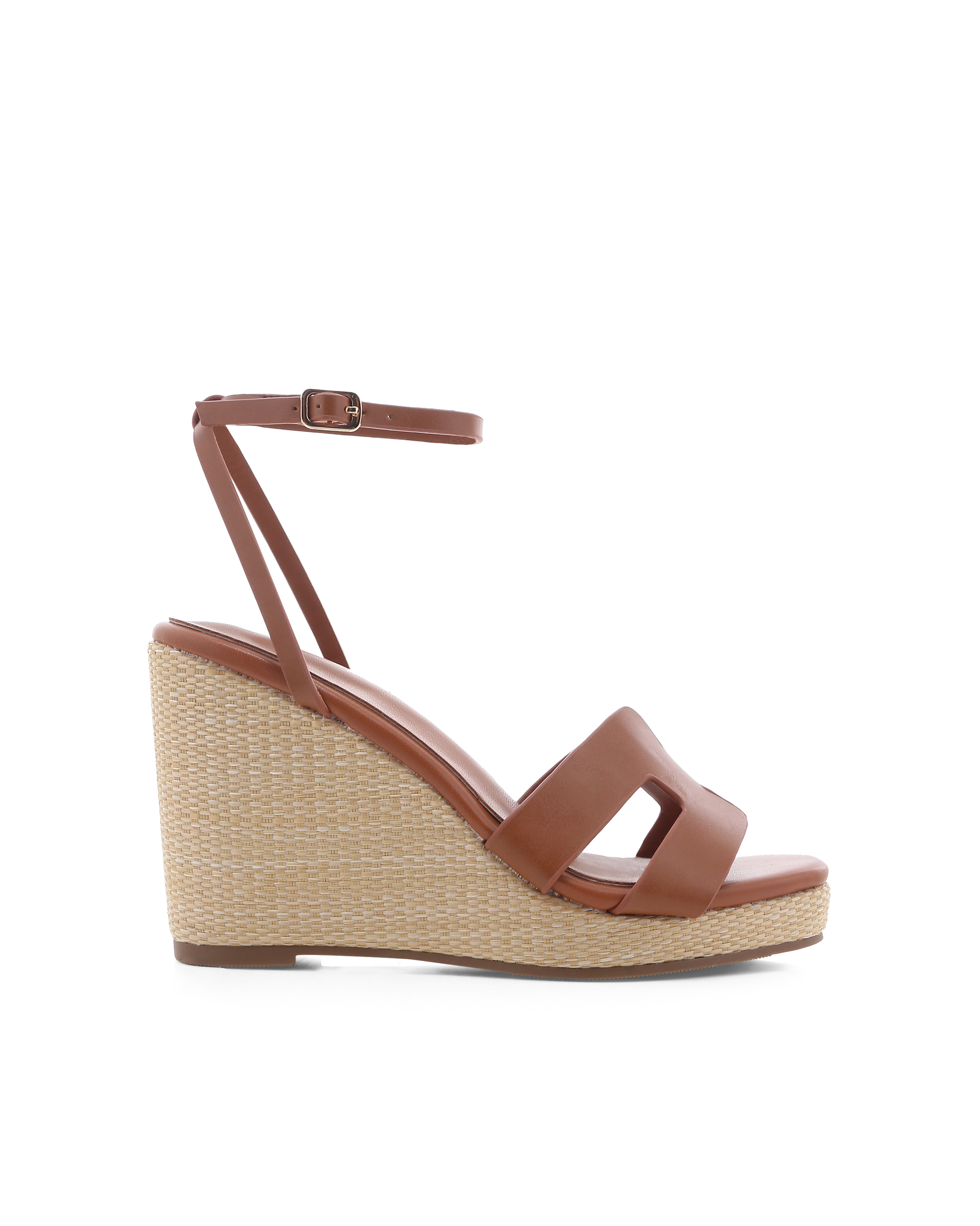 Billini Delphinia Tan Wedge Sandals