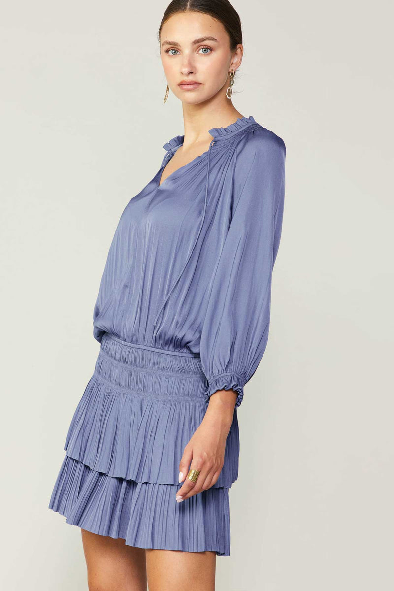 Current Air | Aurelie Pleated Mini Dress