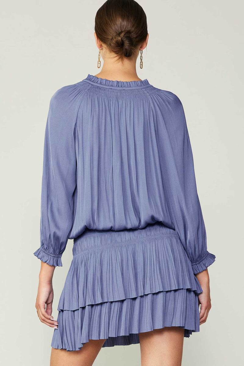 Current Air | Aurelie Pleated Mini Dress