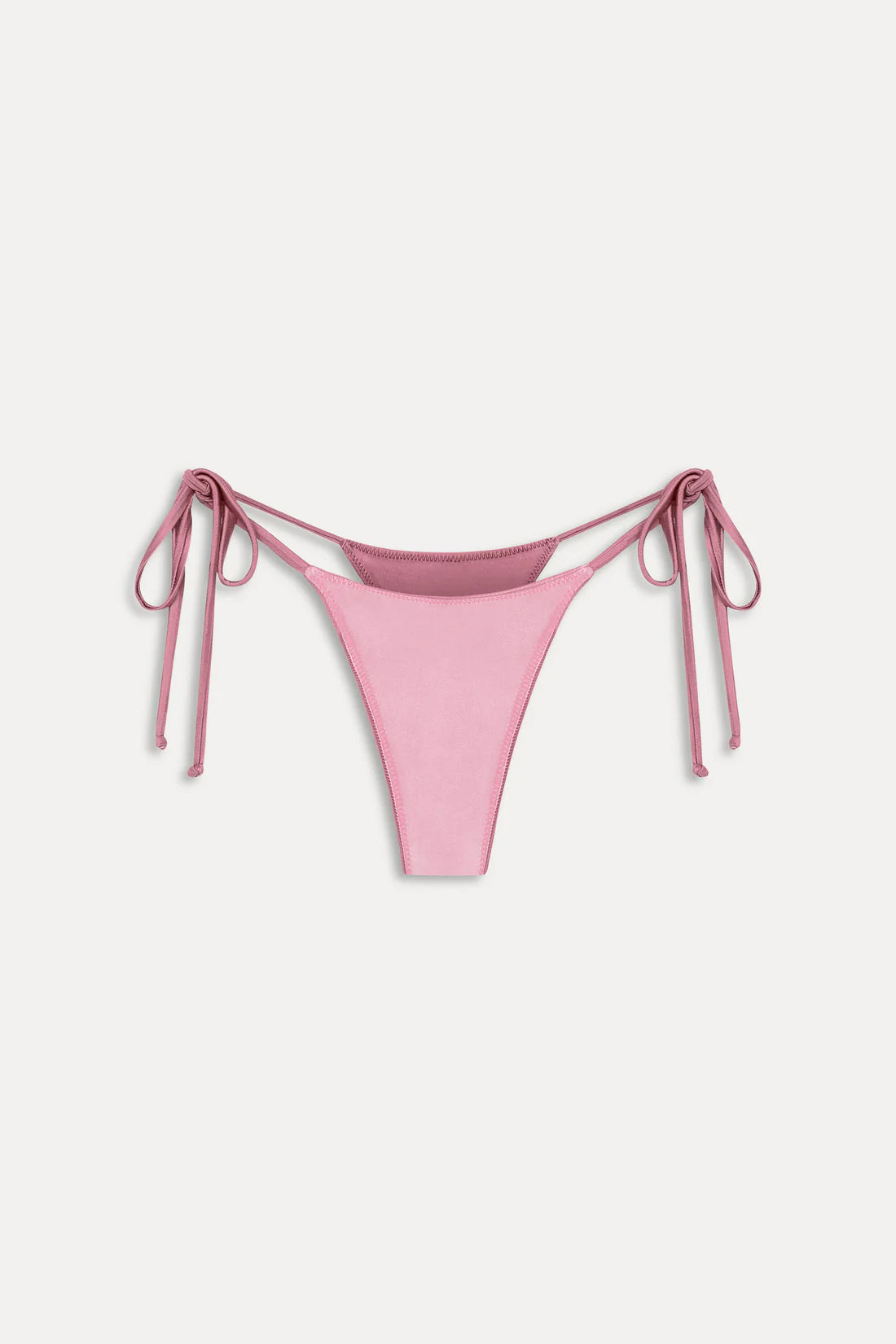 Divine Satin Skimpy Bikini Bottom Sunset Pink