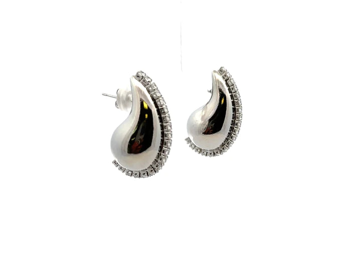 Dana Tear Drop Cz Earrings