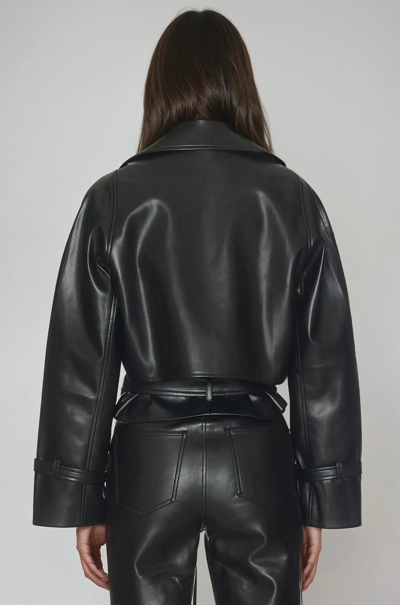 Charles Vegan Leather Black Jacket