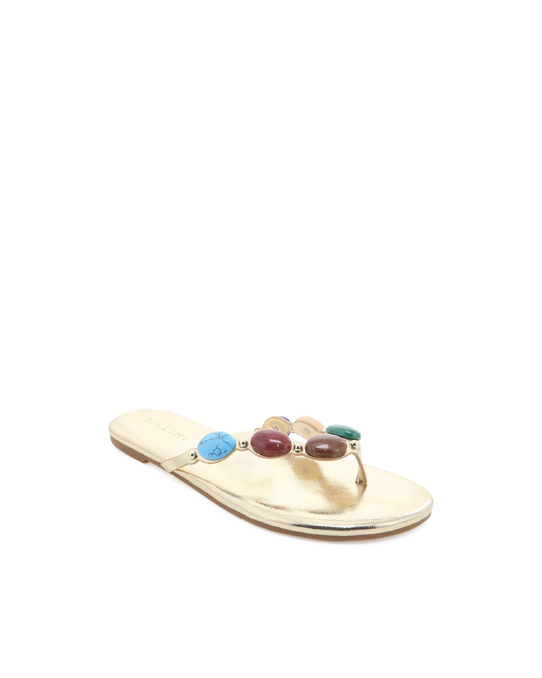 Billini Farasha Gold Flip Flop Sandals