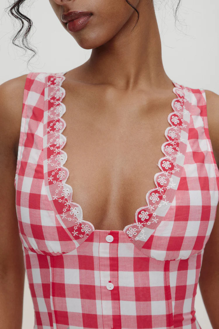 Frankies Bikinis | Farm Gauze Mini Dress | Malibu Picnic