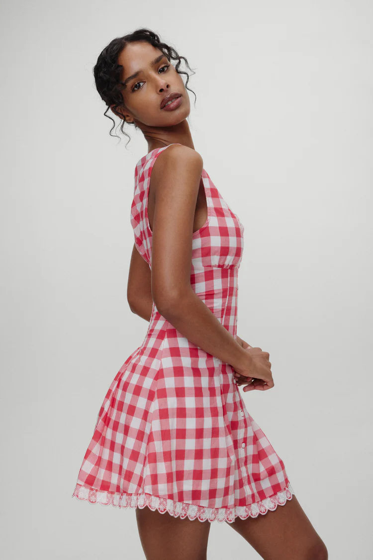 Frankies Bikinis | Farm Gauze Mini Dress | Malibu Picnic