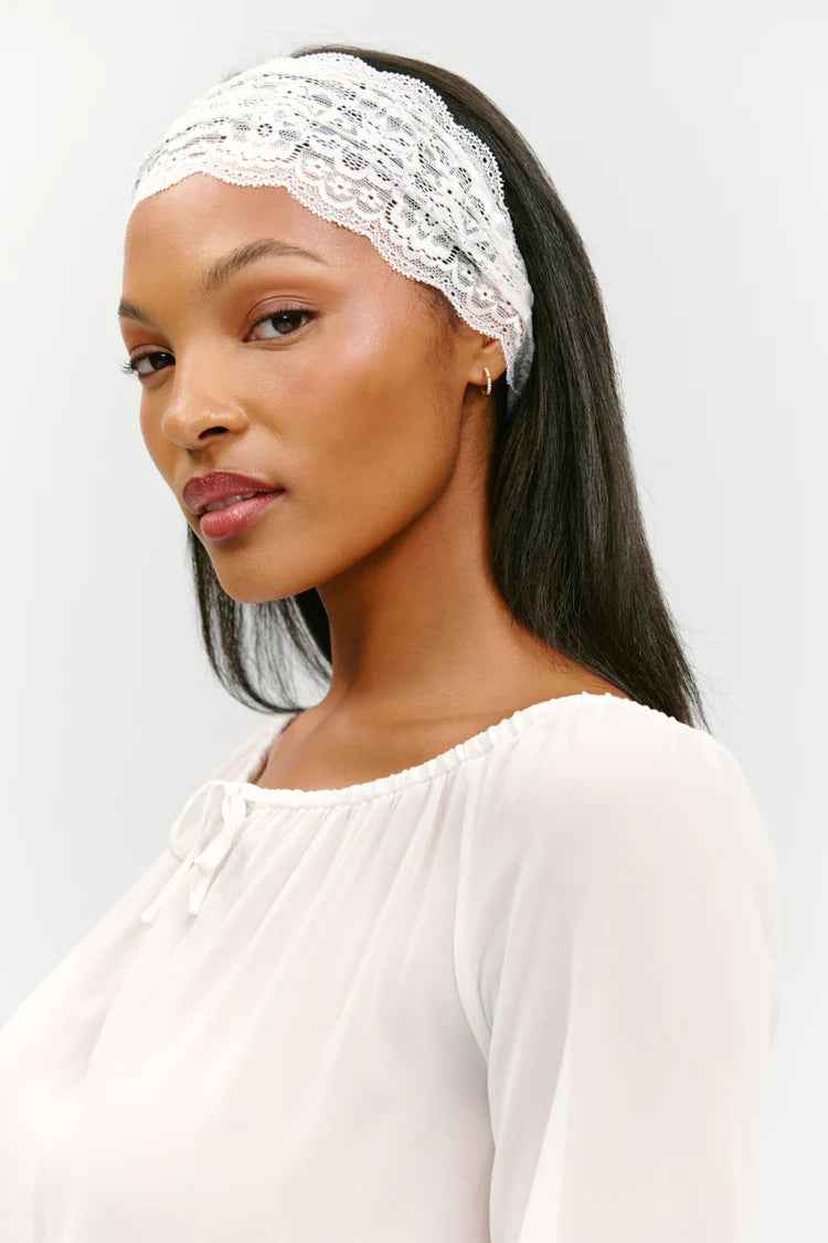 Frankies Bikinis Lover Lace Headband Sunday Ceremony