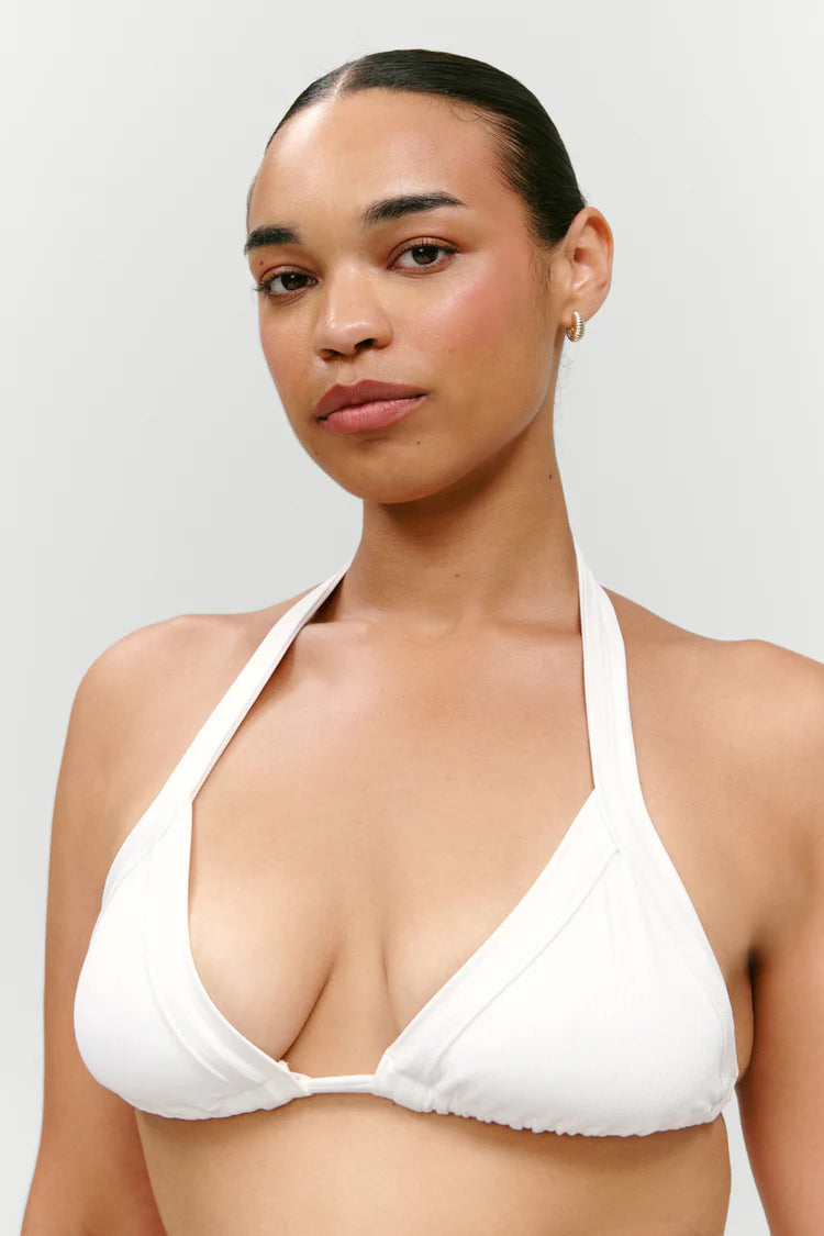 Frankies Bikinis Taite Ribbed Bikini Top Marry Me
