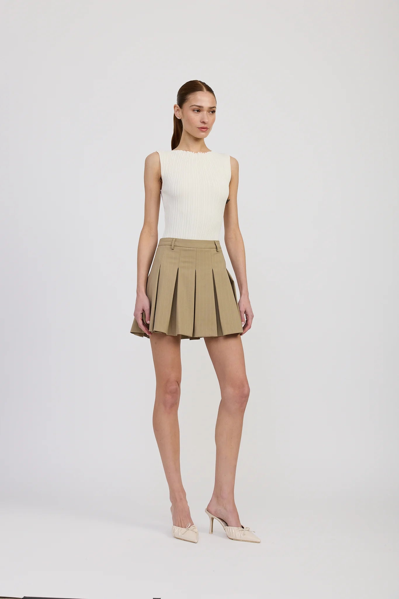 Arden Pleated Mini Skirt